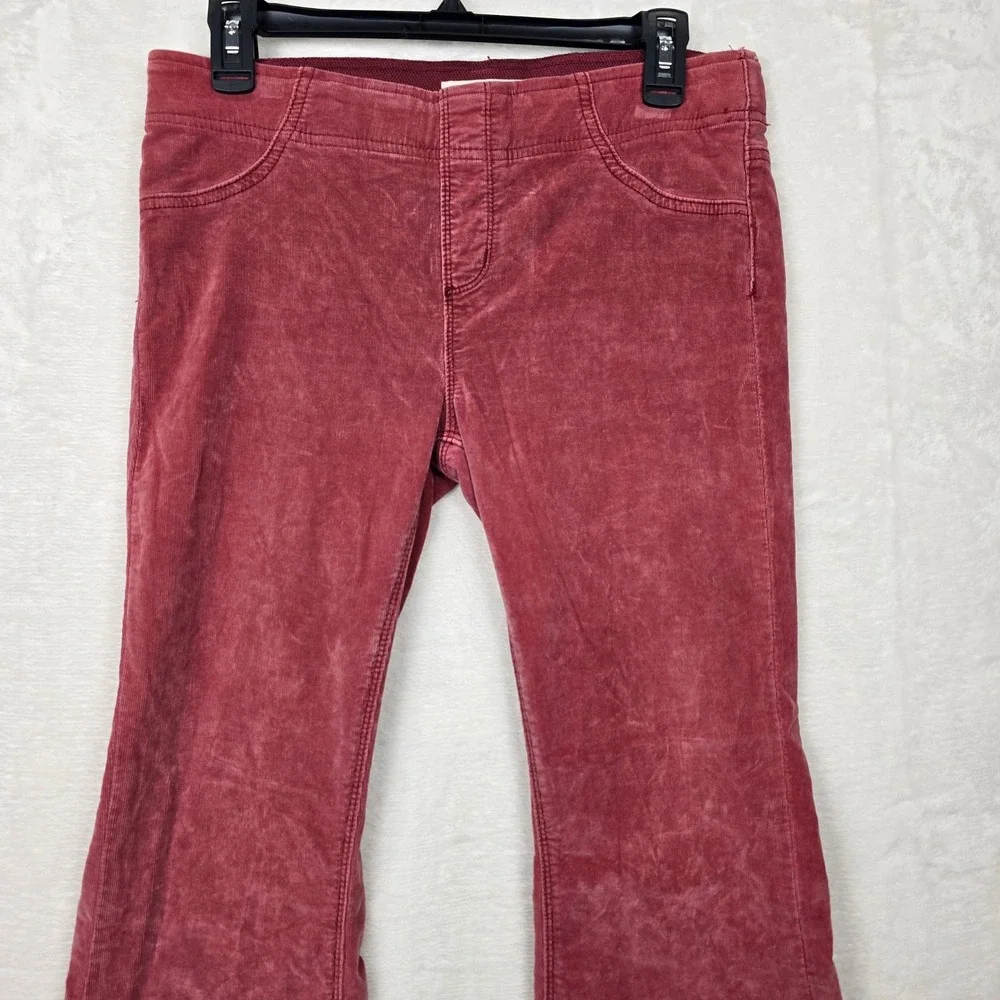 Free People We The Free‎ Pull-On Corduroy Flare Pants Rose Pink Size 28 OB910963